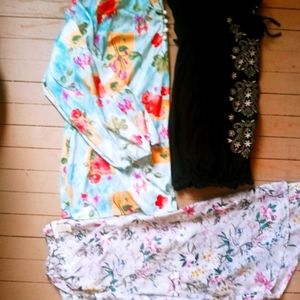 Sz LG lot of 3 blouses(h&m, Sonoma, village fair)